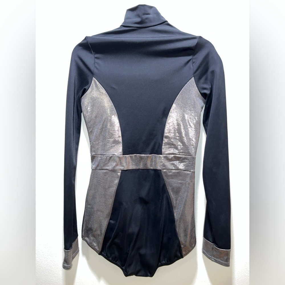 Balera Metallic zip front leotard - Picture 4 of 9